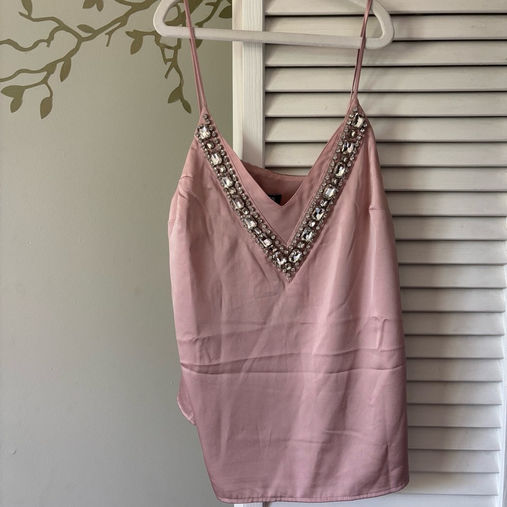 Express Pink Embellished Top size XS